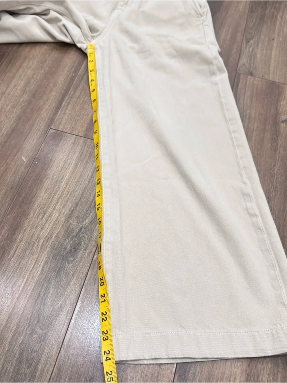 REFORMATION 100% organic cotton lggy Super Wide Leg Slouch women’s  jeans- Cream - Picture 6 of 10